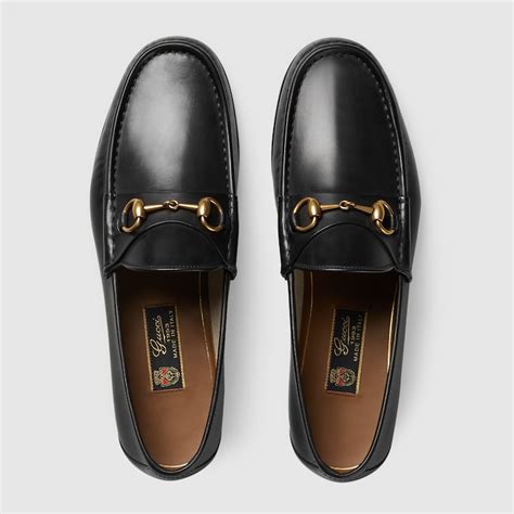 mens gucci ostrich shoes|Black Gucci 1953 Horsebit Loafers for Men .